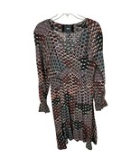 Anthropologie Maeve Monaco Empire Fan-Print V-Neck Dress Sz. M - €41,22 EUR