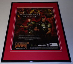 Doom 3 2005 Playstation 2 PS2 Framed 11x14 ORIGINAL Advertisement - £27.14 GBP