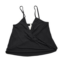 Primi Shirt Womens M Black Sleeveless VNeck Stretch Spaghetti Strap Cropped Top - $18.69