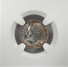 1956-P Silver Roosevelt Dime NGC MS67 Toned Coin AJ204 - £38.59 GBP