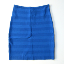 NWT Torn by Ronny Kobo Claire in Royal Blue Pointelle Stretch Knit Mini Skirt L - £22.59 GBP