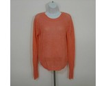 Ann Taylor Women&#39;s Knit Sweater Size M Salmon 100% Linen TN29 - £12.85 GBP