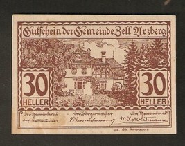 Austria gutschein D. Gemeinde Zell Arzberg 20 Heller 1920 Austrian Notgeld-
s... - £3.93 GBP