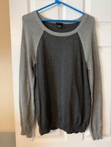Rue 21 Gray Long Sleeve Sweater Juniors Size XL - £9.69 GBP