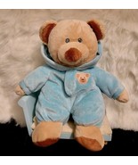 Ty Pluffies 2014 Baby Blue Bear Plush Soft Pajamas Teddy Stuffed Animal Toy - $24.75