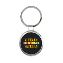 Vietnam Veteran For Father Grandpa : Gift Keychain In Memory Soldier Defender Wa - £6.40 GBP