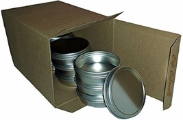 Tin Flat Container 2oz with Tight Sealed Screwtop Cover. Use for Storing... - $8.99