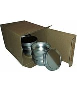 Tin Flat Container 2oz with Tight Sealed Screwtop Cover. Use for Storing... - £7.15 GBP