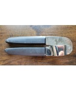 OXO Heavy Duty Black &amp; Silver Garlic Press - used - $16.23 CAD