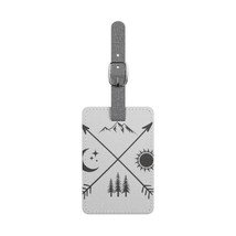 Saffiano Polyester Luggage Tag, Rectangle, Personalized Travel ID Tag fo... - $23.69