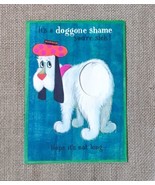 Ephemera Vintage Hallmark 50s 60s Hound Dog Get Well Soon Greeting Card ... - £6.96 GBP