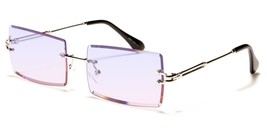 New Rimless Hip Hop Designer Pink Gold Sunglasses Rectangle UV400 GSL28203 - £11.92 GBP
