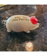 VTG Celluloid White Figure PIG Piggy Sewing TAPE MEASURE Souvenir Spring... - £19.75 GBP