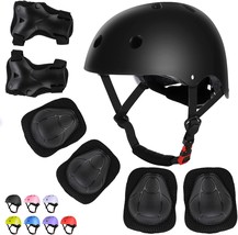 Wayeee Kids Bike Helmet Set Skateboard Knee Pads, Helmet Pad Set Protective Gear - $40.93