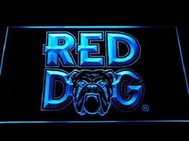 Red Dog LED Neon Sign Beer Bar Luminous Display Glowing - £20.65 GBP+