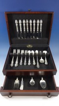 Violet by Wallace Sterling Silver Flatware Set For 8 Service 52 Pieces No Monos - £2,301.87 GBP