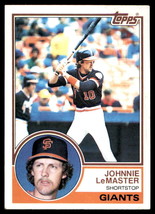 1983 Topps #154 Johnnie LeMaster San Francisco Giants - $1.99