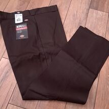NEW Dickies Men 874 Pants sz 40x34 Original Fit Work Uniform dark brown ... - $39.00