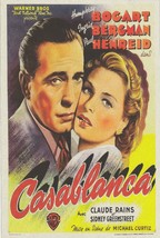 Reproduced Canvas Vintage Movie Poster Casablance Size 20cm x 30cm Unframed - £9.20 GBP