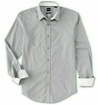 Hugo Boss Ronni Slim-Fit Stretch Long-Sleeve Woven Shirt Men New Size XL - £48.36 GBP