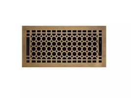 New 6" x 10" Antique Brass Honeycomb Floor Register by Signature Hardware - $34.95