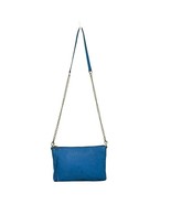 Fossil Sydney Chain Crossbody Blue Lamb Hide Leather Handbag Top Zip ZB5702 - €25,60 EUR