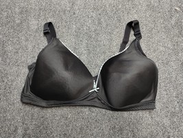 Womens Wireless T Shirt Bra Black Size 40DD Wirefree - $9.24