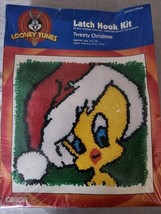 Caron Looney Tunes Latch Hook Craft Kit Tweety Christmas 13" x 13" LT0540 NEW! - $19.75