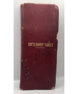 1908 Eby’s  Handy Tables book leather tabbed - £16.20 GBP