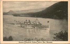 Vtg Postcard 1910s Steamer Hendrick Hudson Above Bear Mountain Winsch Back - $11.83