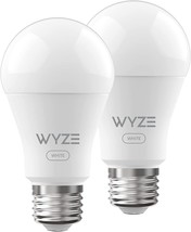 Wyze Bulb White, 800 Lumen, 90 Cri Wifi Tunable-White A19 Smart Light, Pack. - £27.12 GBP