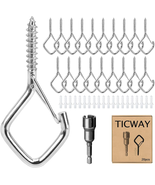 20 PCS Q-Hanger Hooks for String Lights, Ceiling Hangers for Plants &amp; Wi... - $218.28 MXN