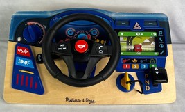 Melissa & Doug Vroom & Zoom Interactive Wooden Dashboard Steering Wheel TESTED - $32.34