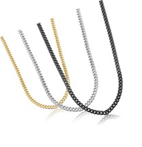 Stainless Steel Link Curb Chain Necklace for Men 3 - £44.95 GBP