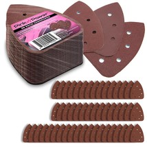 Detail Sand Paper Hook And Loop P60/P80/P120 Grit Sandpaper Pads For Wood, - £27.06 GBP