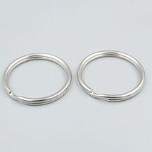 Bluemoona 25 Pcs - 35mm 1 3/8" Round Edged Split Key Chain Ring Connecto... - $6.25