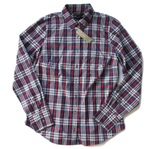 NWT J.Crew Perfect Shirt in Navy Red Plaid Cotton Button Down Top 4 - £14.81 GBP