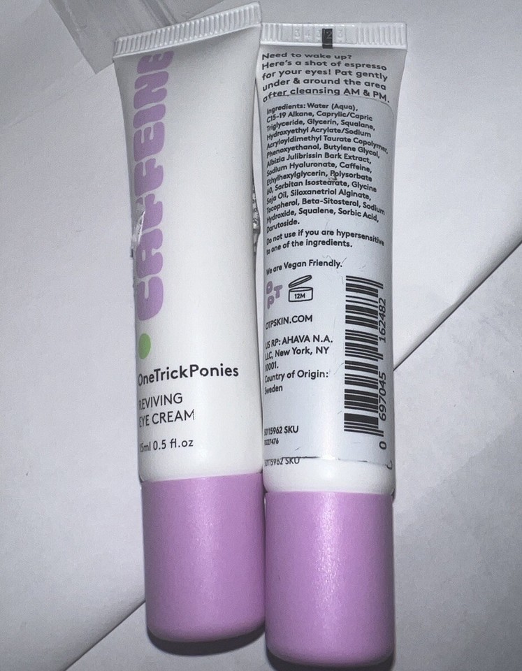 Caffeine Reviving Eye Cream Repair Eyeone trick ponies  travel size 0.5 oz 15 ml Item image 4