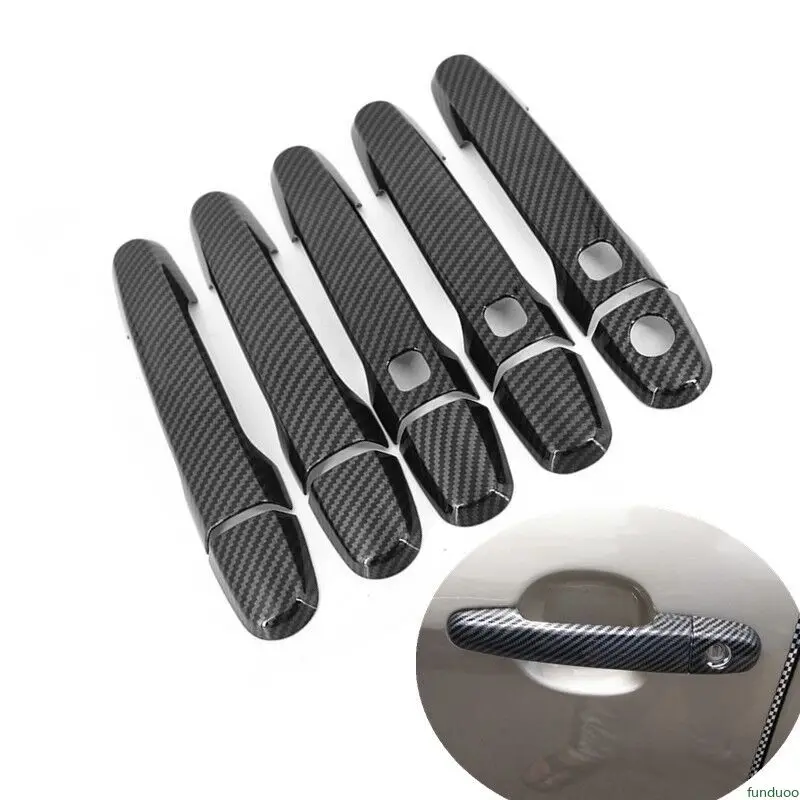 For Toyota Vanguard 2005-2013 Carbon Fiber Chrome Car Door Handle Covers Styling - £18.20 GBP+
