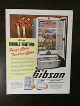 Vintage 1947 Gibson Refridgerator Company Full Page Original Color Ad - £5.24 GBP