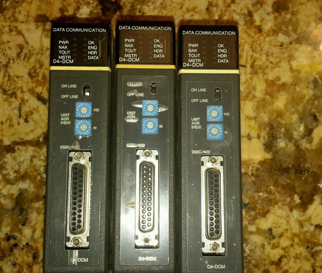 PLC DIRECT D4-DCM FOR  PLC RACK  DATA COMMUNICATION MODULE  (LOT OF 3) $149 - $59.36