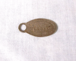 c1920 Antique North American Accident Insurance Pocket Watch Key Fob - $9.89