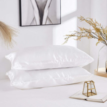 Simple Pillowcase Satin Imitation Silk Pure Color Bedding - $10.20+