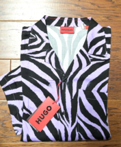 HUGO BOSS Hommes Ellino Manche Courte Droit Ajusté Responsable Plage Che... - $59.38