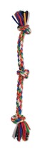 Mammoth Pet Products Cloth Dog Toy Rope 3 Knot Tug Multi-Color 1ea/20 in, MD - £7.82 GBP