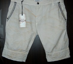 MONDO AUTHENTIC Beige  Cotton Shorts Size US 36 / 34 EU 52 NEW - £59.09 GBP