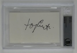 Tony Curtis Signed Slabbed 3x5 Index Card Autographed Beckett COA - $74.24