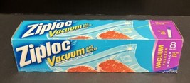 Ziploc Vacuum Sealer Freezer Bag Refills Gallon Size 8 Bags Sealed Old Stock - £20.28 GBP