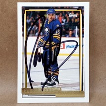 1992-93 Topps Gold #170 Randy Wood SIGNED Autograph Buffalo Sabres Card - £3.95 GBP