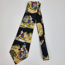 Vintage Golf Disney Unlimited Mickey Mouse Necktie Tie 58&quot; L 3.75&quot; W - £13.76 GBP